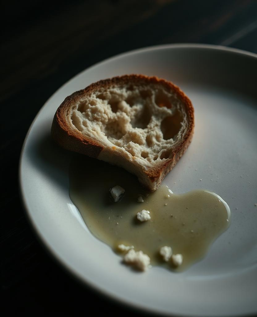 Sourdough on a ceramic plate